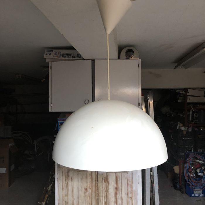 Candeeiro teto em chapa impecável