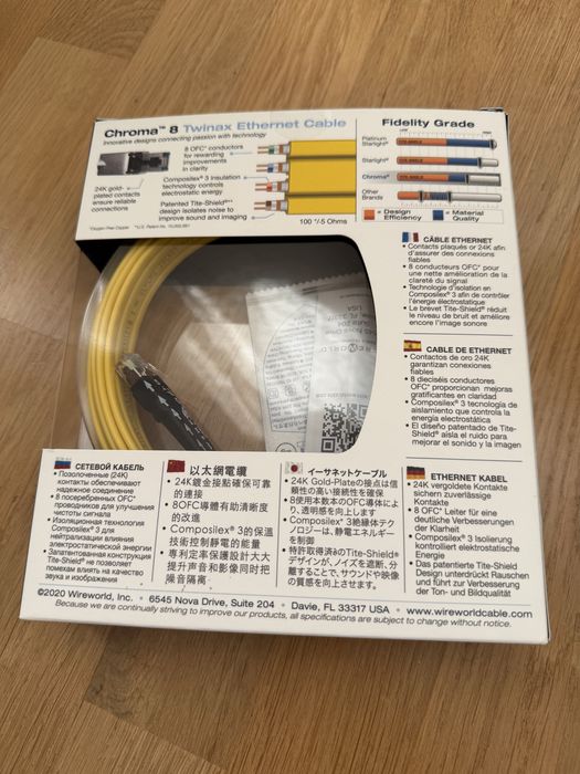 Kabel LAN WireWorld Chroma 8 ethernet 2.0m