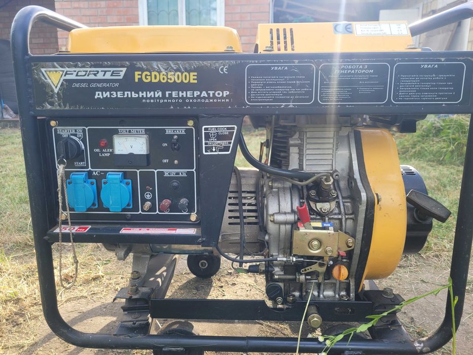 Дизельный генератор Forte FGD6500E 4,5 кВт б/у