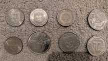 Moedas de escudos antigas