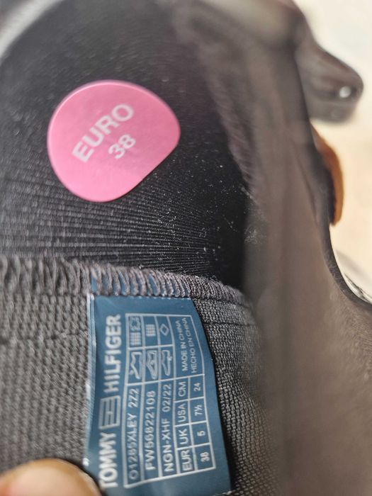 Nowe czarne kalosze damskie Tommy Hilfiger rozmiar 38 z metką