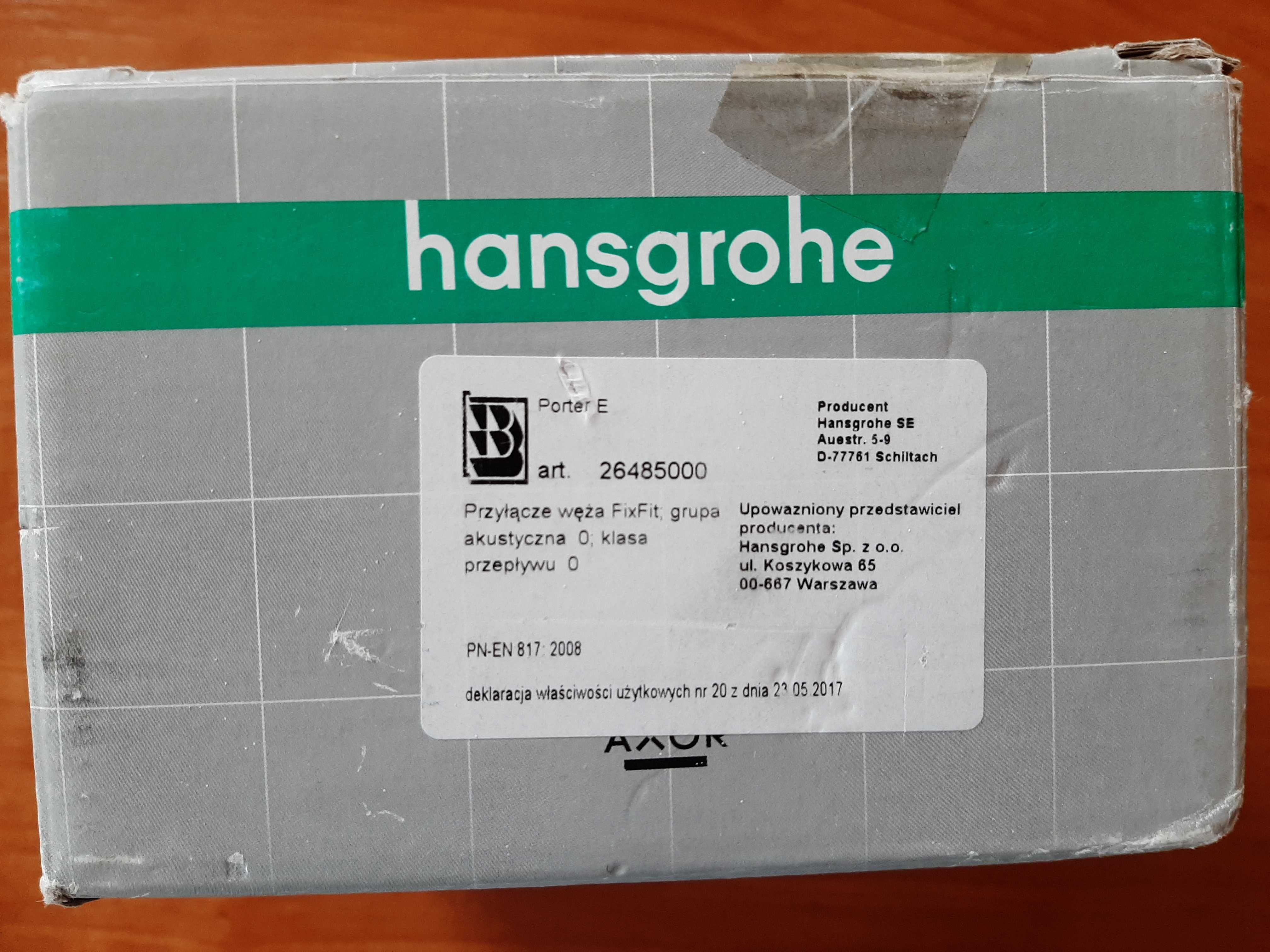 Hansgrohe Fixfit Porter E Uchwyt punktowy chrom