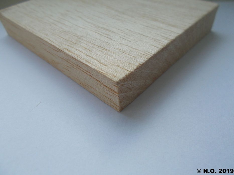 Deska z balsy lekka balsa do woblerów wobler modelarstwo