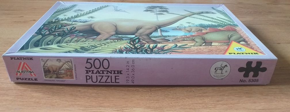 Puzzle 500 dinozaury Piatnik, stare