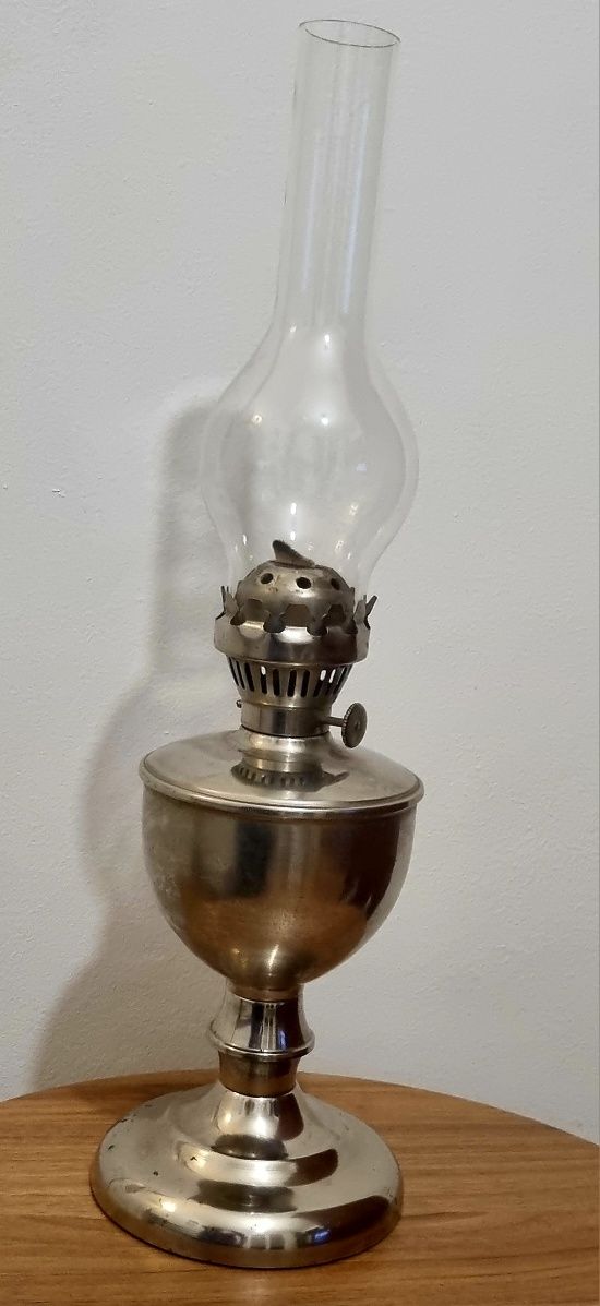 Stara wielka lampa naftowa - 60cm