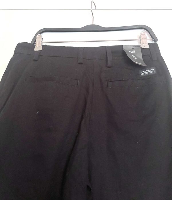 Spodnie męskie JEANSOWE czarne bawełna elsatan FSBN L XL BAGGY