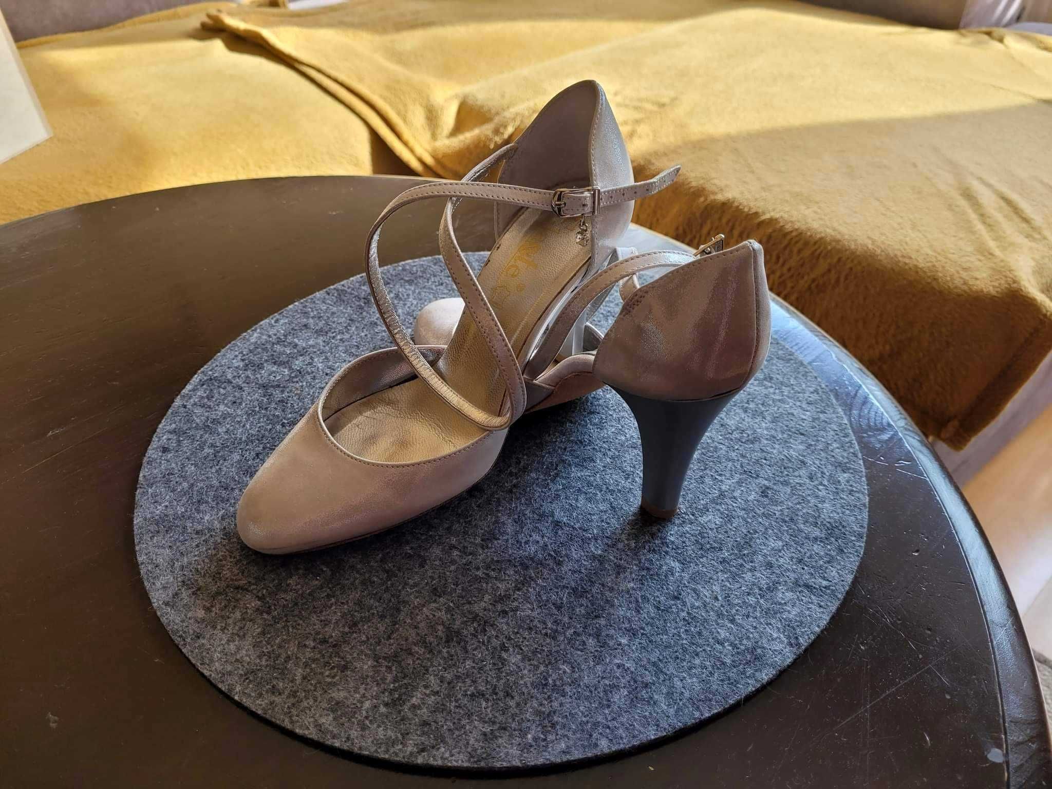 srebrne buty ślubne/taneczne ELANTE roz. 37