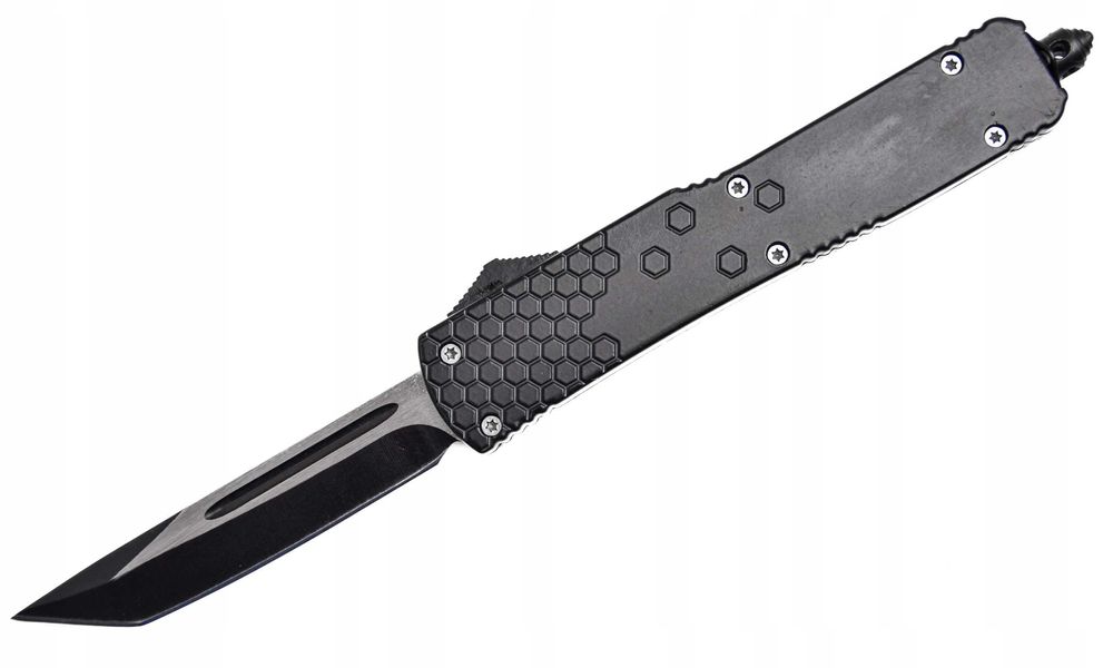 Nóż Sprężynowy Wysuwany Do Przodu Duży Mocny Metal Zbijak Do Szyb OTF