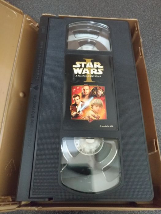 Cassete VHS Star Wars 1 - A Ameaça Fantasma