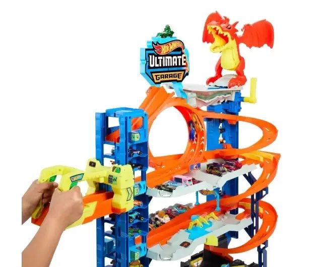 Мега-гараж Hot Wheels City Атака дракона
