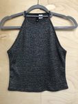 Crop Top serbrny