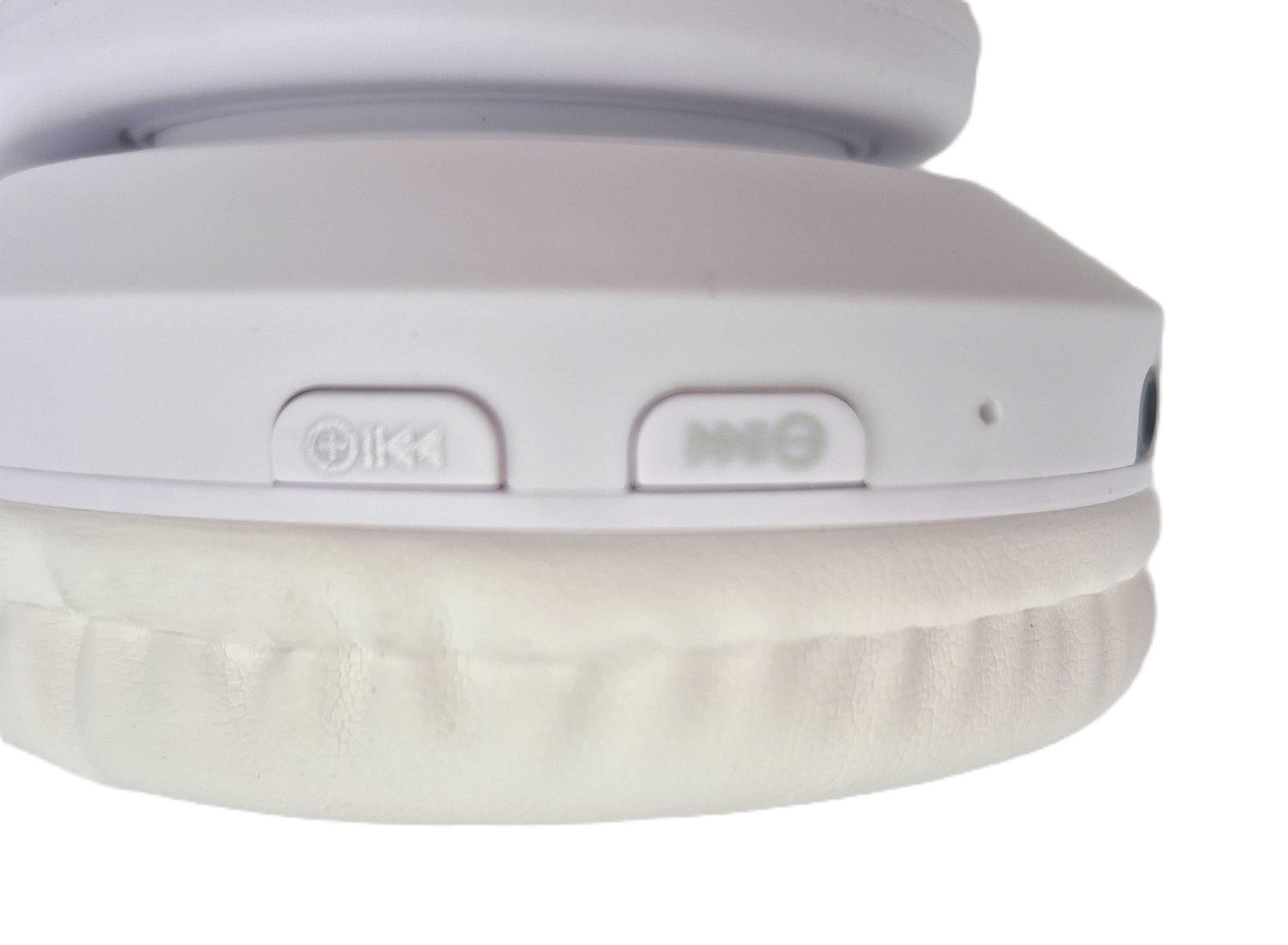 Słuchawki B39 - LED bezprzewodowe bluetooth białe