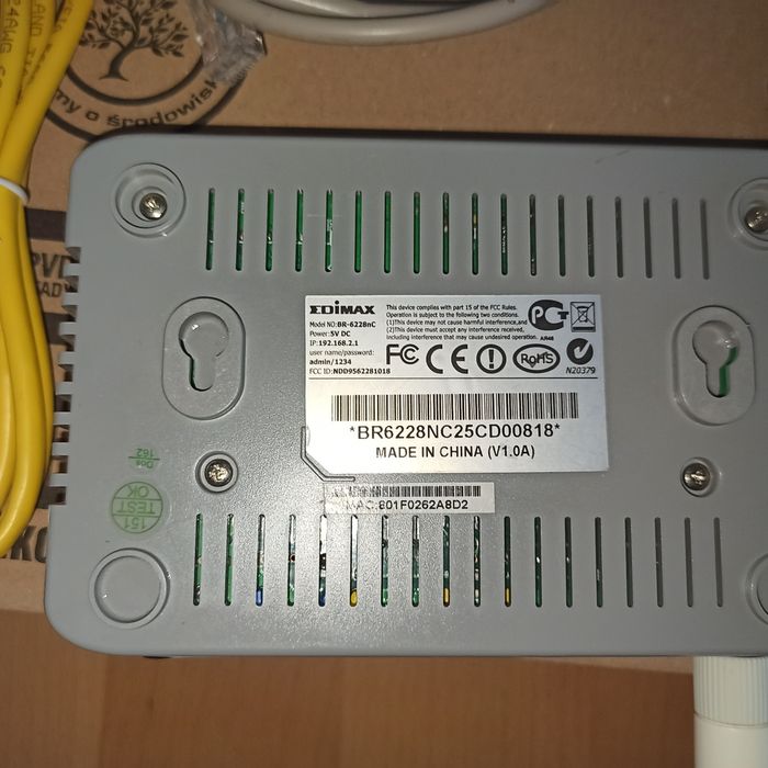 Router Edimax BR-6228nC ekspander punkt dostępu Wi Fi LAN WAN kablowy