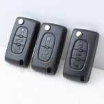 Carcaça capa chave Peugeot/Citroen 2/3 botões (Novo) com Logótipo