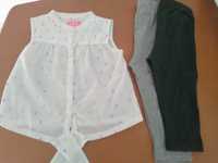 Camisa e leggings de menina - 12 aos 18 meses