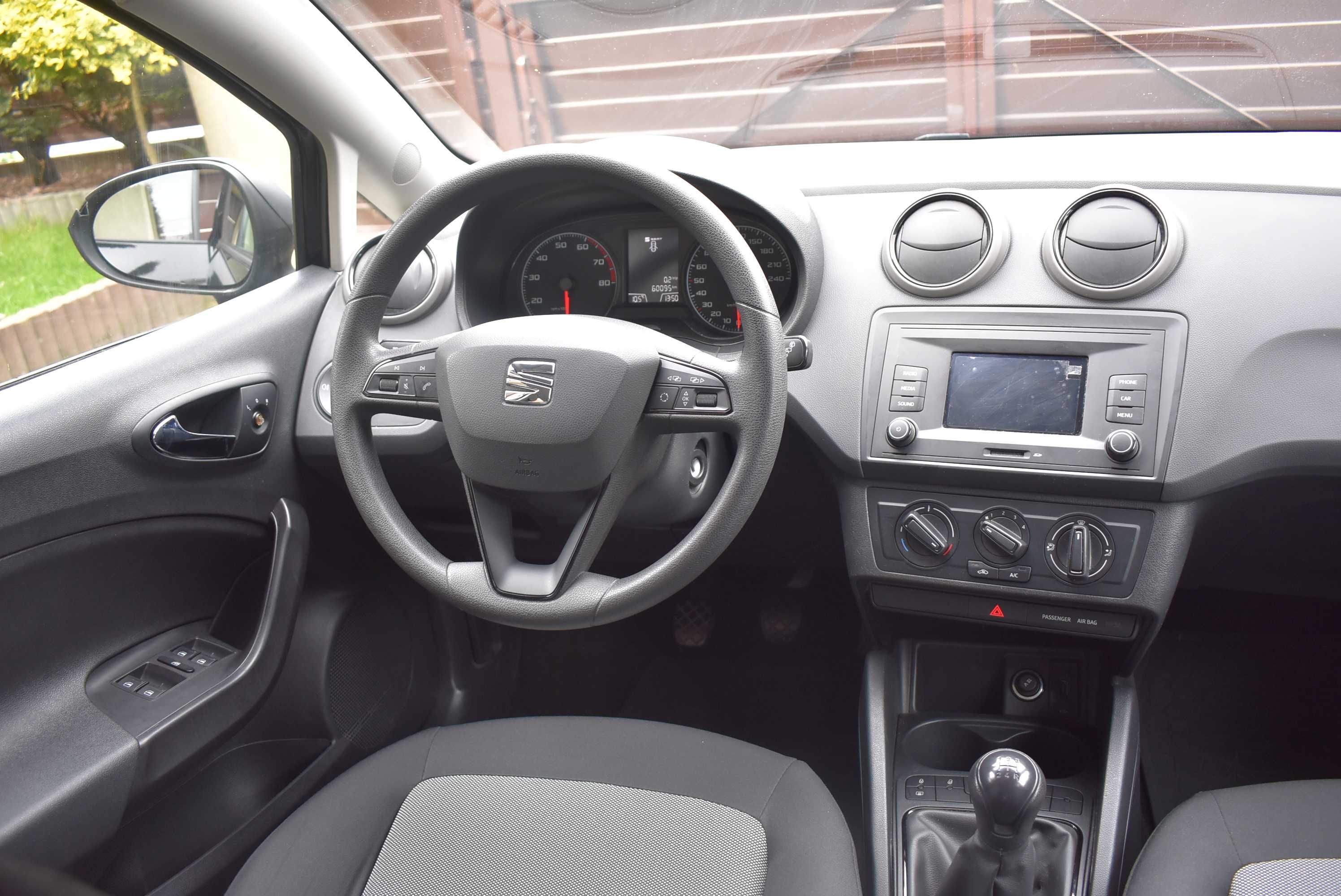 Seat Ibiza 1.0MPI 75KM 60 tys km 1 Właściciel 5 Drzwi Klimatyzacja