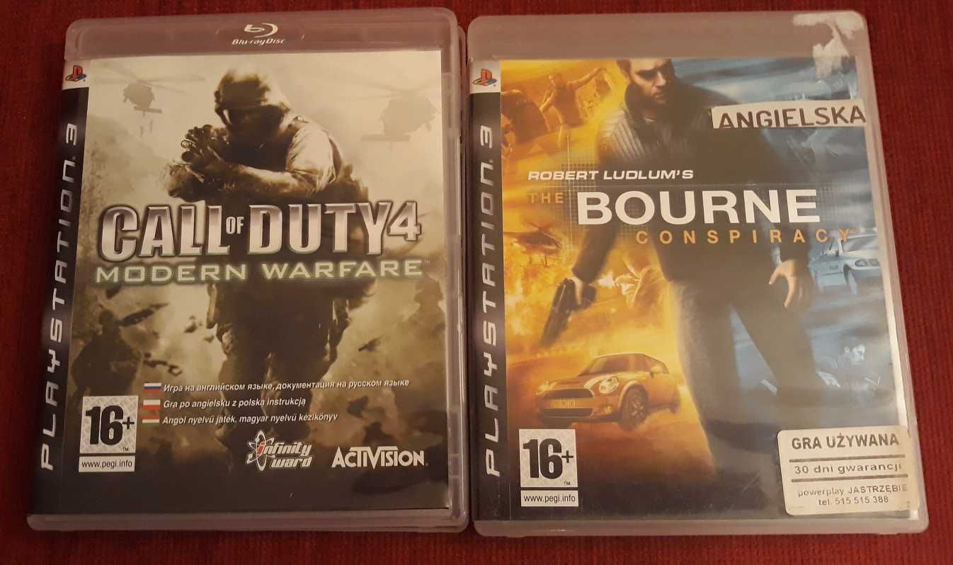 Call of Duty 4 + The Bourne Conspiracy - gry PS3
