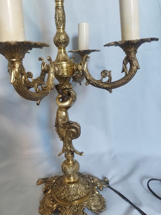 Stare antyczne lampki i kinkiety mosiądz