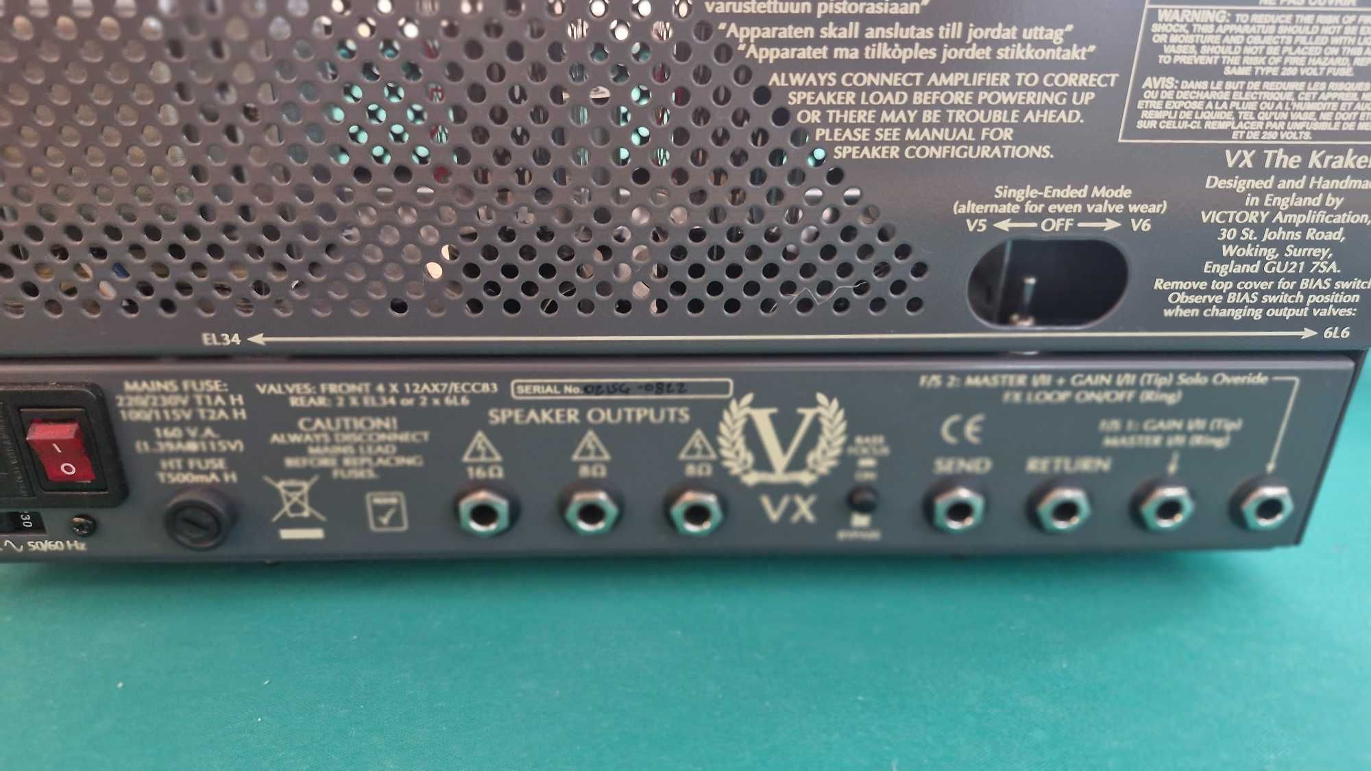 Victory Amps VX The Kraken Compact 50W cabeça de amp de guitarra