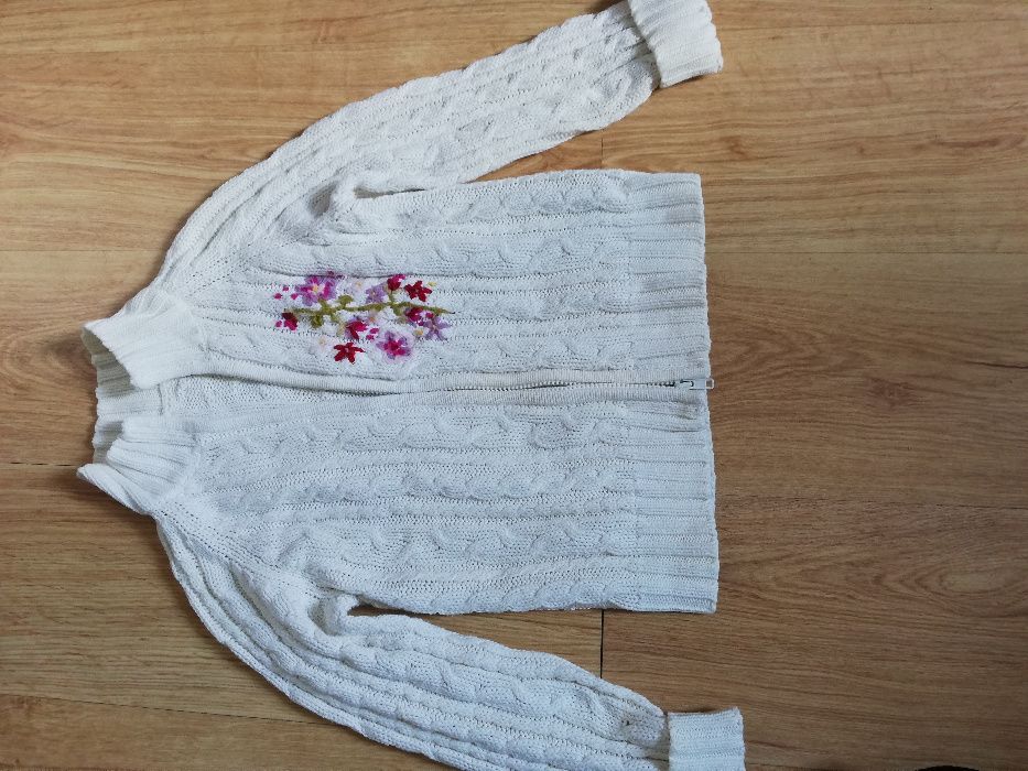 sweterek dziewczęcy H&M 6-7 lat