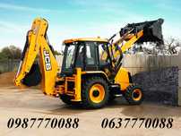 Послуги,оренда екскаватора JCB 3cx, + гідромолот, повноповорот