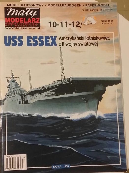 Kartonowy model lotniskowca USS ESSEX