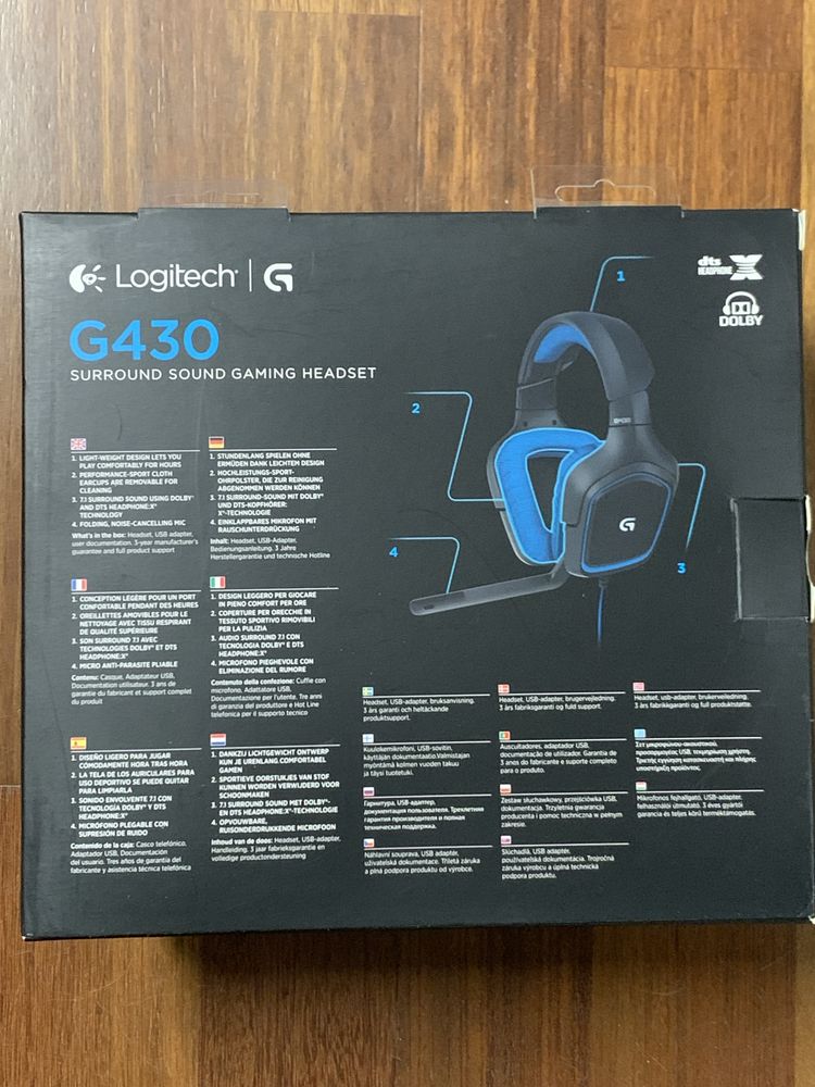 Headset Logitech G430 Surround 7.1