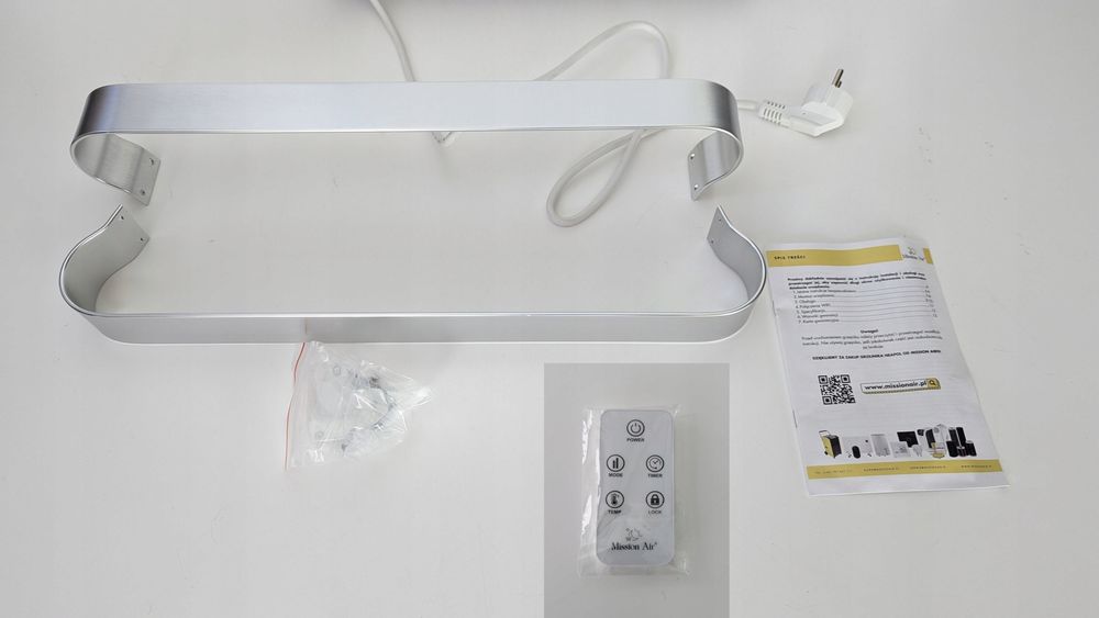 Grzejnik Łazienkowy Elektryczny Mission Air 1200 W 460x1200 Mm Biały