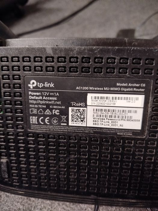 Router TpLink Archer C6