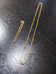 Conjunto Fio e Pulseira 3+1 Ouro 19k