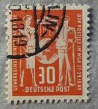Znaczek pocztowy Niemcy, DDR Mi 244. Kasowany, 1949 r.