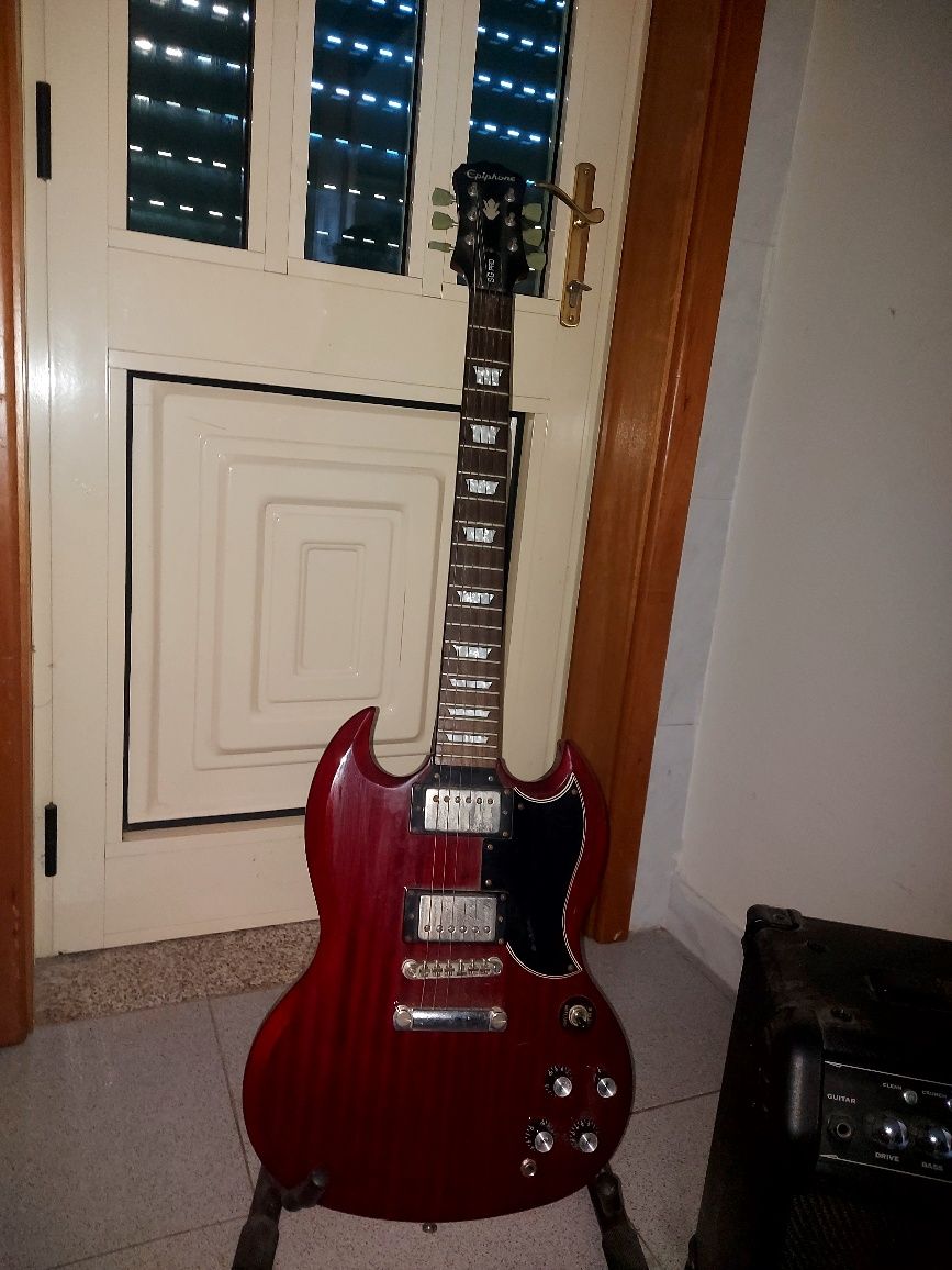 Epiphone SG G300 cherry + amplificador