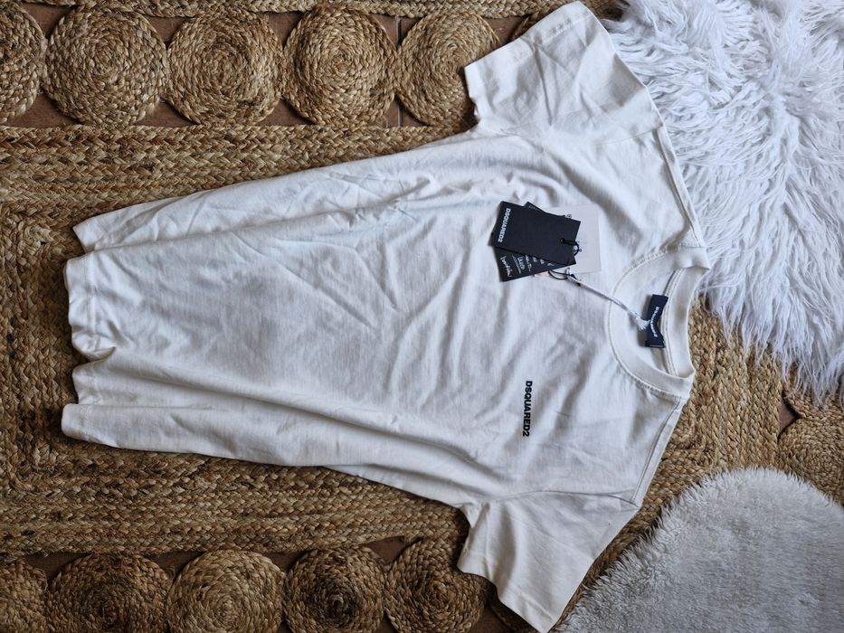 Super koszulka tshirt bawełniany gruba solidna Unisex s m metki  DSQ2