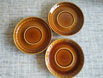 Sprzedam talerzyki brązowe PRL Tułowice antyk porcelana porcelit