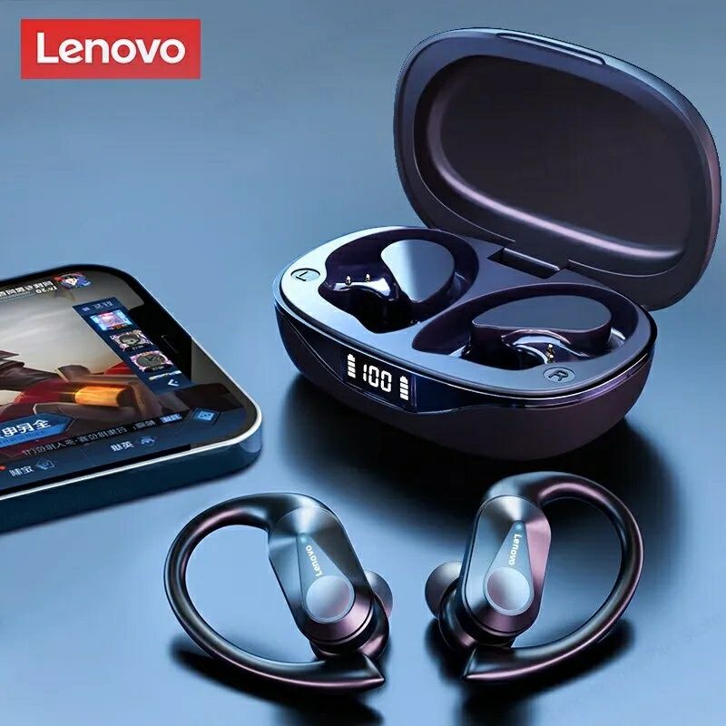 Навушники бездротові Bluetooth 5.3, Hi-Fi, LT 75 Lenovo  Спортивні