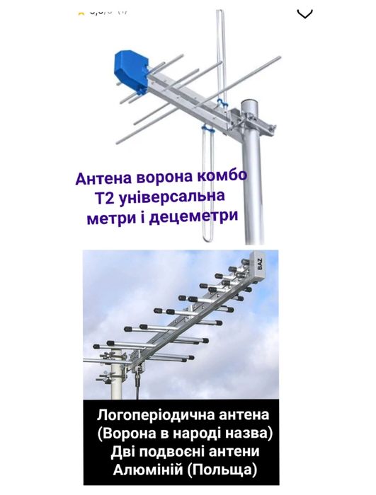 Антена Т2 зовнішня Кімнатна антена Встановлення Т2 антен Супутникових
