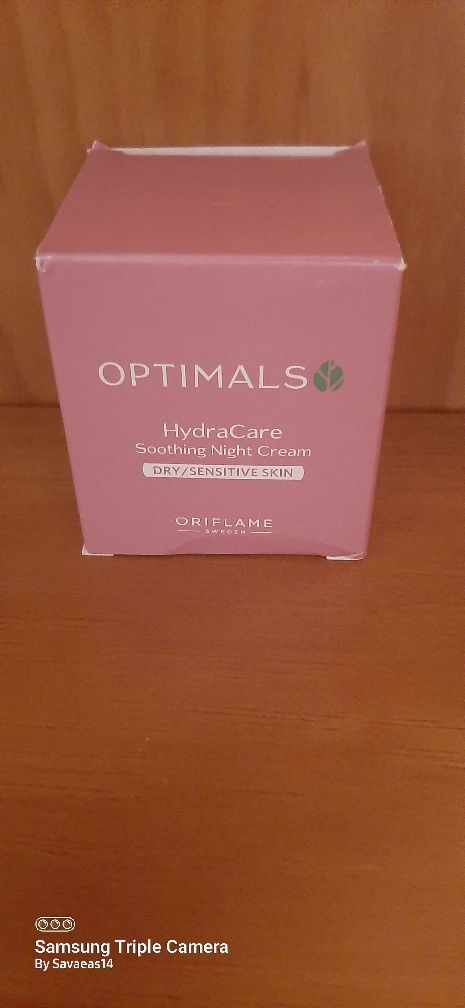 Creme de Noite Suavizante para Pele Seca/Sensível Hydra Care Optimals