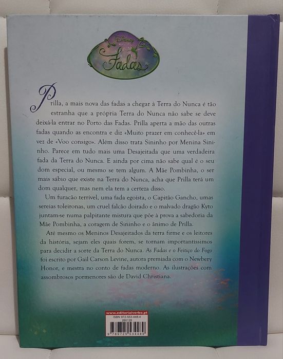 Livro "As Fadas e O Feitiço do Fogo"