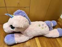 Peluche unicórnio rosa 120cm, grande