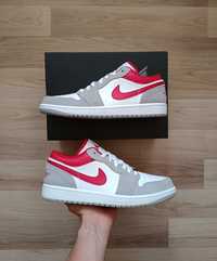 Buty męskie Nike Air Jordan 1 Low Smoke Grey Red Szare r. 44,5