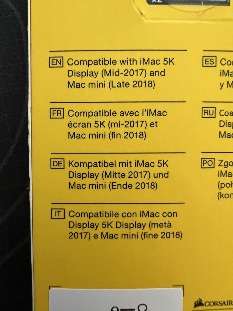 MAC Memória Ram 32Gb 2666MHz