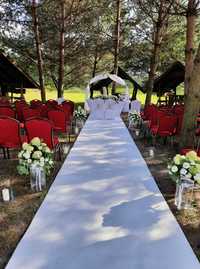 250zl gruby biały dywan wykładzina na ślub 25 długość , 1,5m szeroki