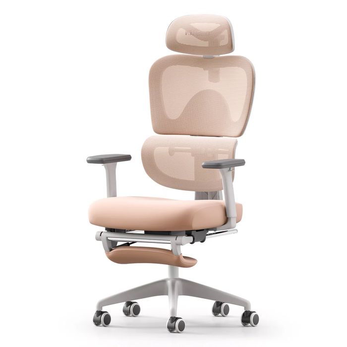 Cadeira ergonomica MUSSO E600 SE Rosa Nova
