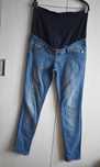 Spodnie ciążowe 40 L dżinsowe rurki skinny jeansowe wygodne elastyczne