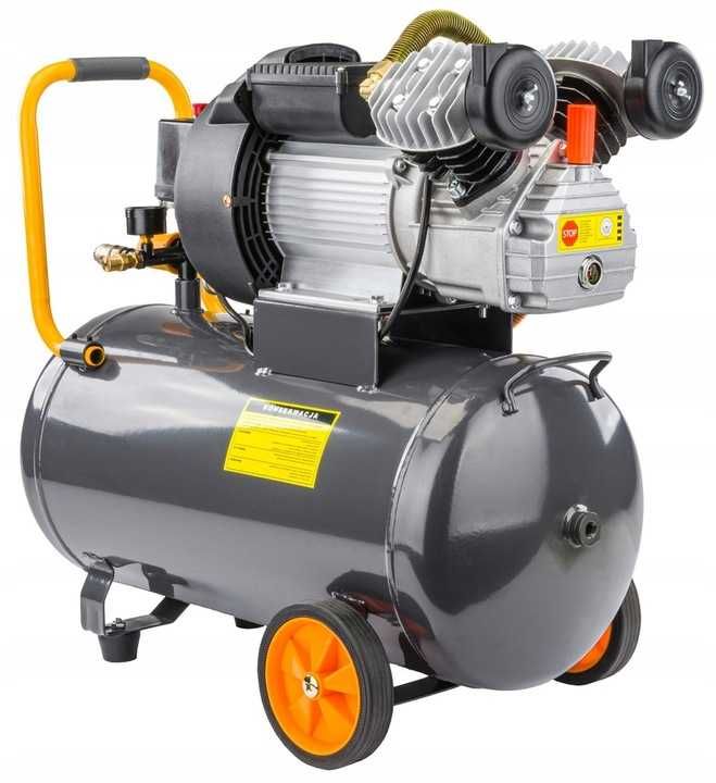 KOMPRESOR OLEJOWY 50L sprężarka 8 bar 392 l/min 230V TŁOKOWY MOBILNY