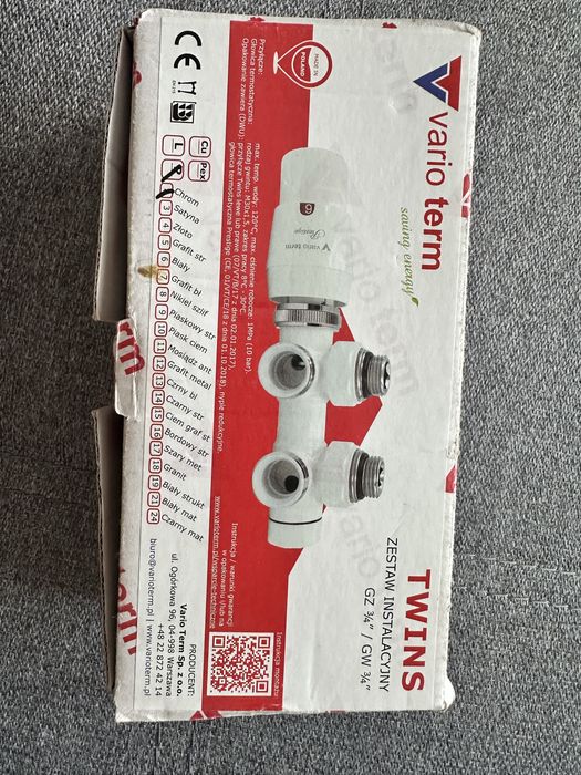 Zestaw instalacyjny Twins satyna produkcji Vario Term TSGS0203CFK/P