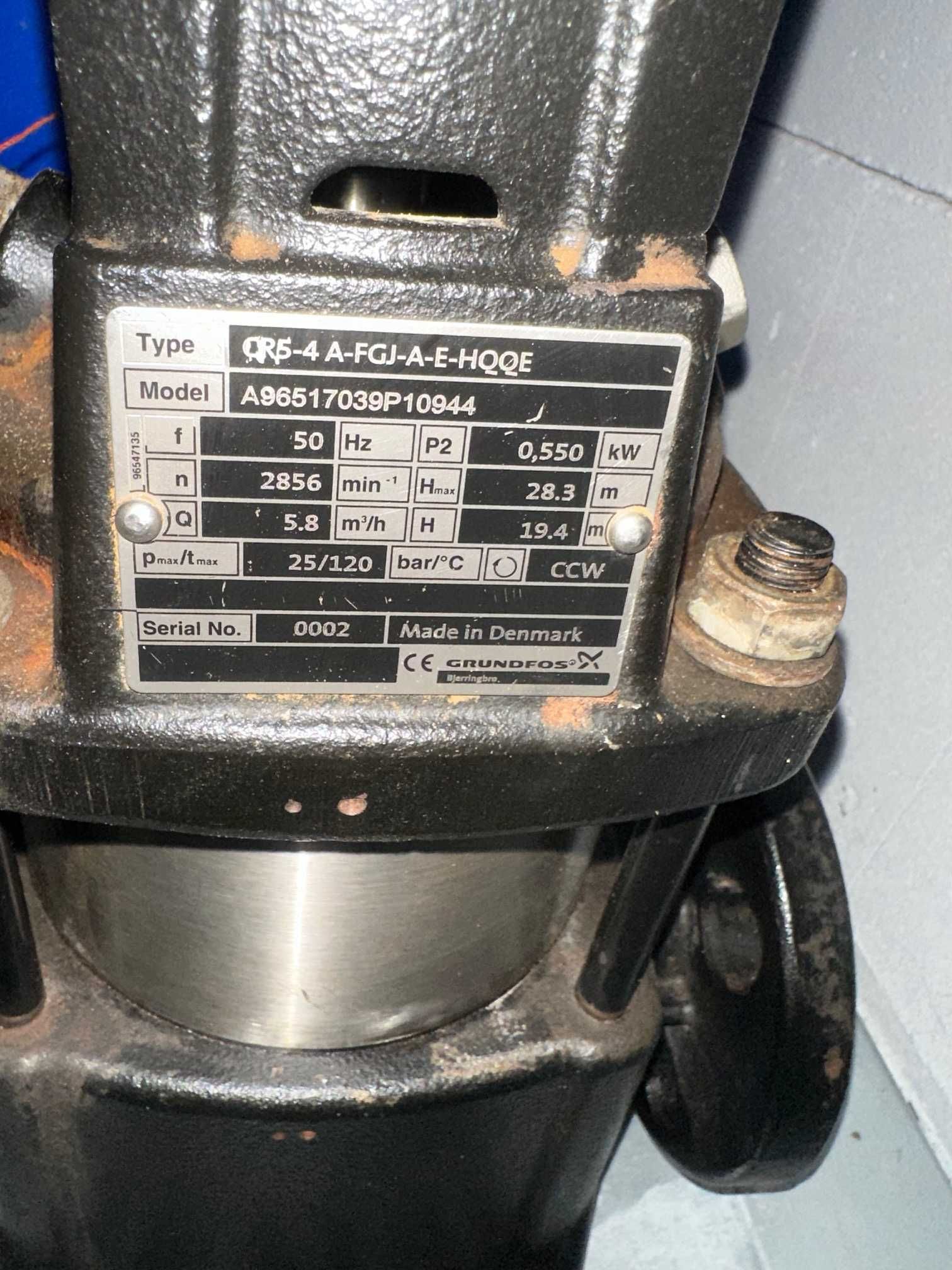 Grundfos CR5-4 – pompa wielostopniowa do wody / systemów ciśnieniowych