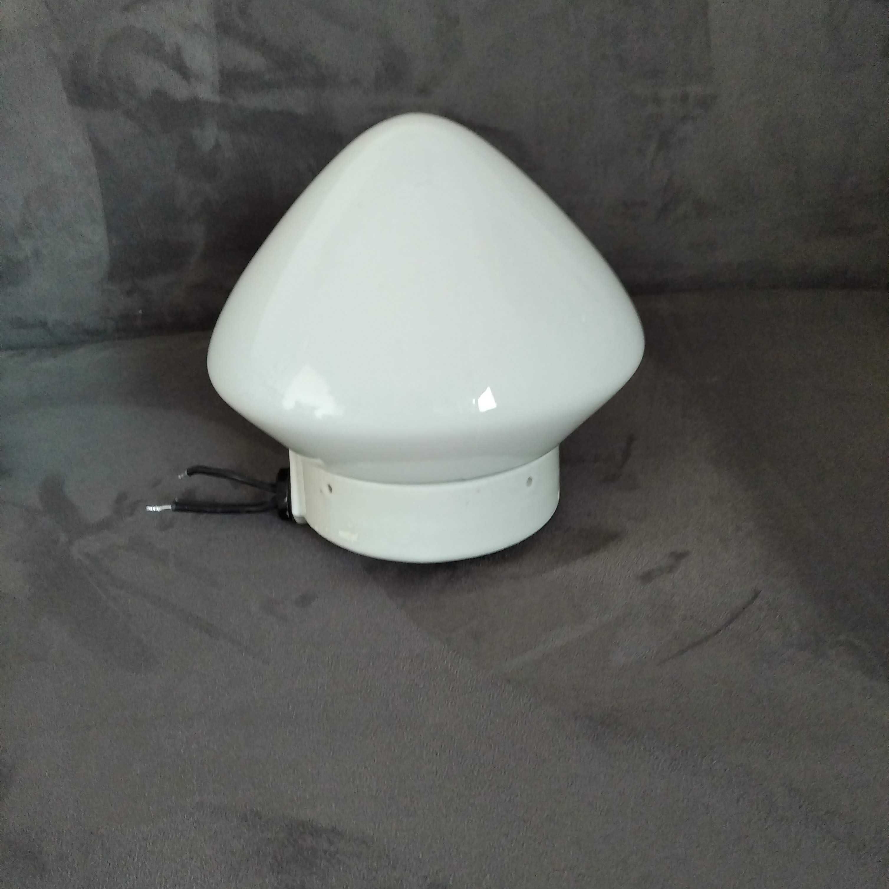 lampa natynkowa ceramiczna z kloszem Space Age