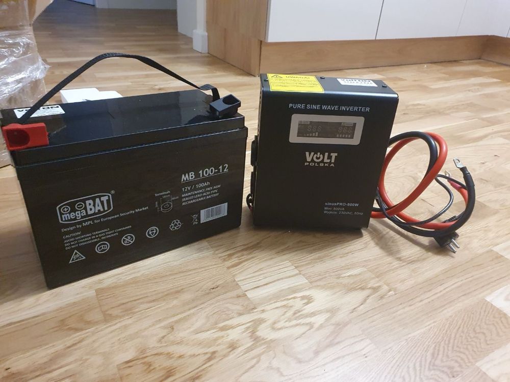 ДБЖ інвертор Volt Polska 800w + AКБ 100 а/ч