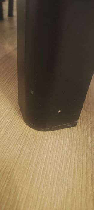 Stół okrągły dąb artisan/czarny
